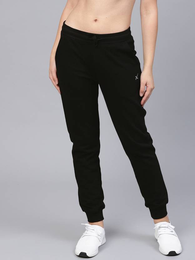 HRX by Hrithik Roshan Solid Women Black Track Pants Buy HRX by