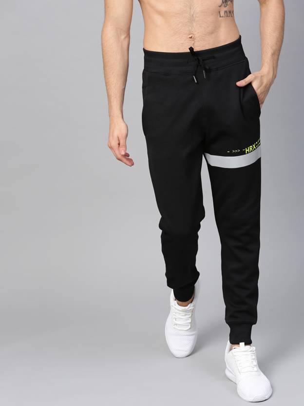 HRX by Hrithik Roshan Solid Men Black Track Pants - Buy HRX by Hrithik ...