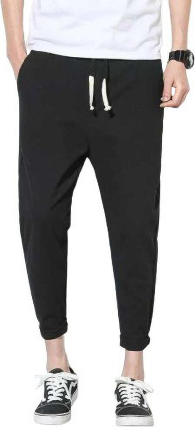 SARK PRODUCTION Solid Men Black Track Pants