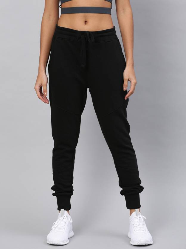 HRX by Hrithik Roshan Solid Women Black Track Pants Buy HRX by