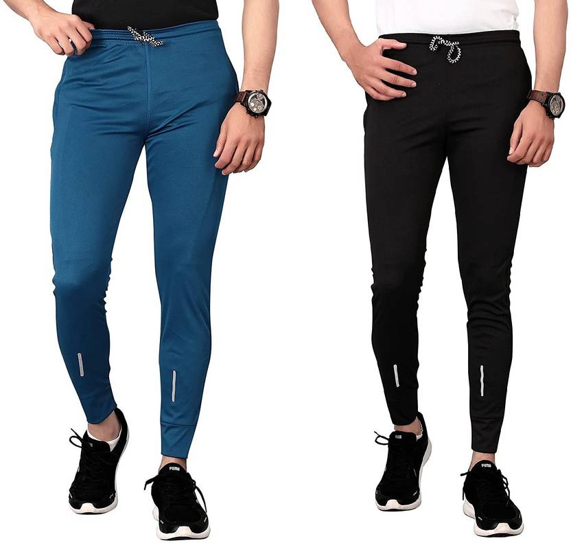 BRAIN INSTA Solid Men Blue, Black Track Pants Buy BRAIN INSTA Solid