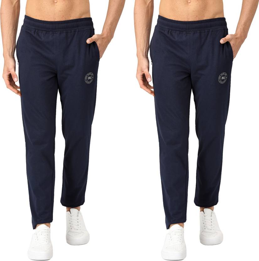 Pepe Jeans Pack of 2 Men Solid Blue Track Pants