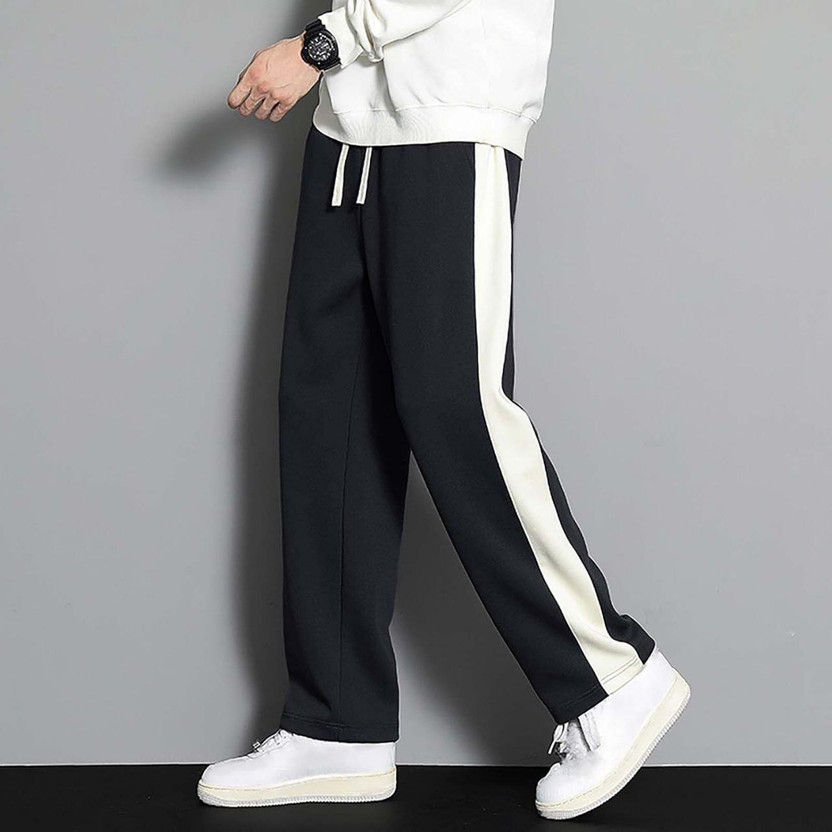 SDE SDE Striped Men Black Track Pants - Flipkart Deal
