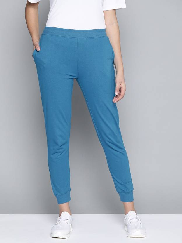 HRX by Hrithik Roshan Solid Women Light Blue Track Pants Buy HRX by