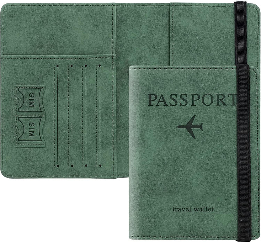 StealODeal Men & Women Casual Green Artificial Leather Document Holder(4 Card Slots)