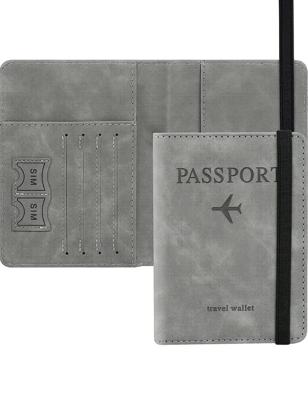 TRIVYOM Passport Holder Cover Travel Wallet Organiser, (Multicolor)(Multicolor)
