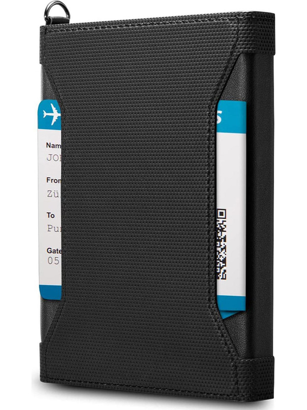 LYROVO LYROVO RFID Passport Cover for Men & Women | Premium Leather Passport Holder(Black) - Flipkart Deal