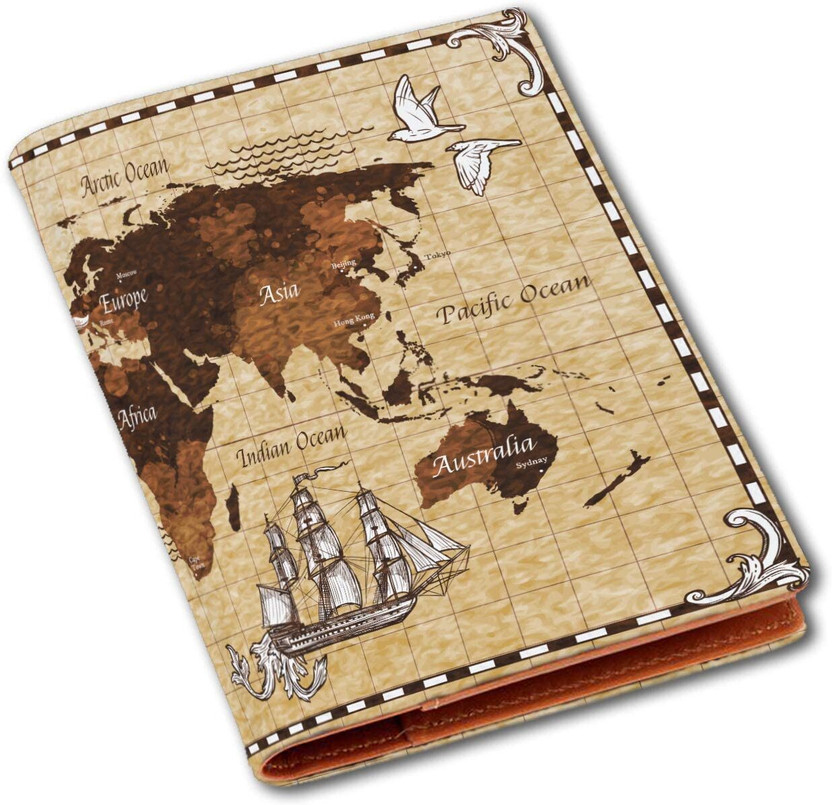 Fashionduet Printed Passport Holder Card Document Holder for Travel Use,Passport Covers(Multicolor)