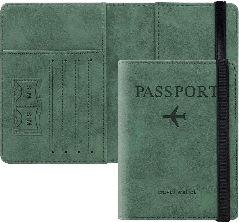 Mirramor Men & Women Casual Blue Genuine Leather Card Holder(4 Card Slots)