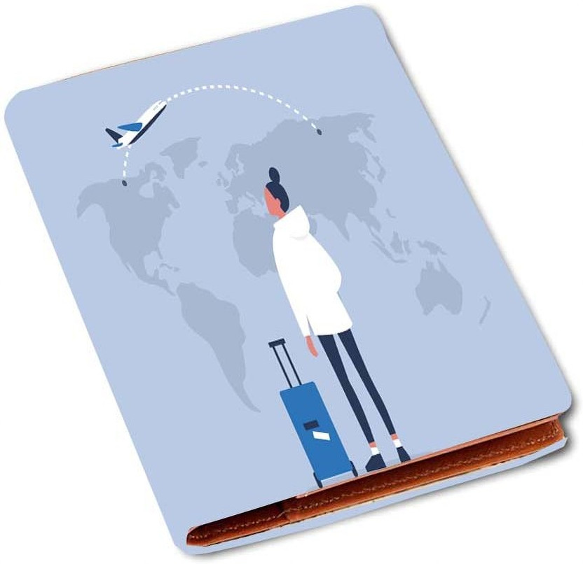 Fashionduet Printed Passport Holder Card Document Holder for Travel Use,Passport Covers(Multicolor)