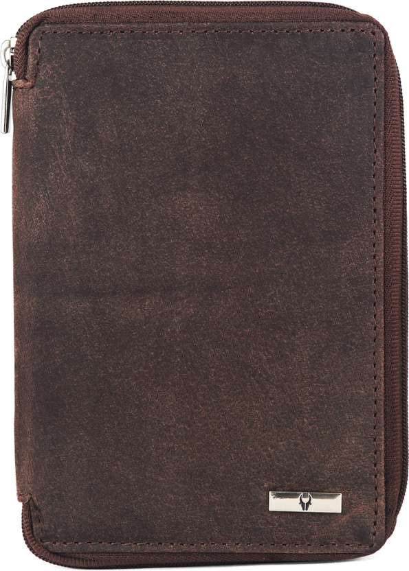 WILDHORN Leather Passport Holder Cover Case for Men & Women(Brown)