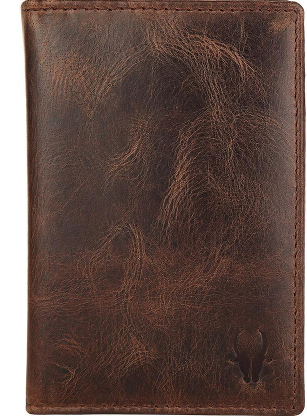 WILDHORN Leather Passport Holder Cover Case RFID Blocking Travel Wallet(Brown)