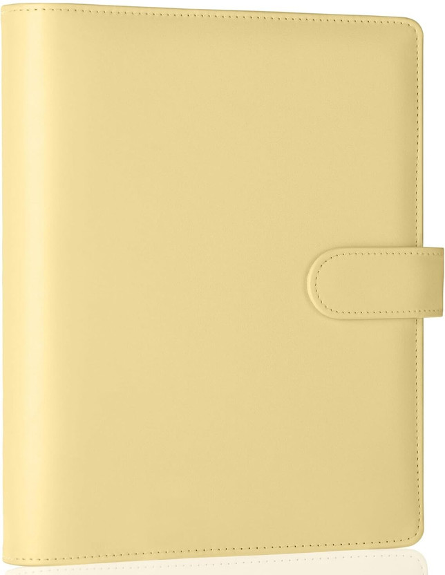 Rishav handicraft Notebook Cover for Cash Organizer, PU Leather Aesthetic Photocard Holder(Beige)