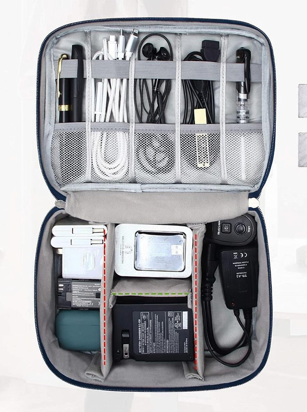 XYJIQS XYJIQS Multi Colour Electronics Accessories Organizer Bag(Blue) - Flipkart Deal