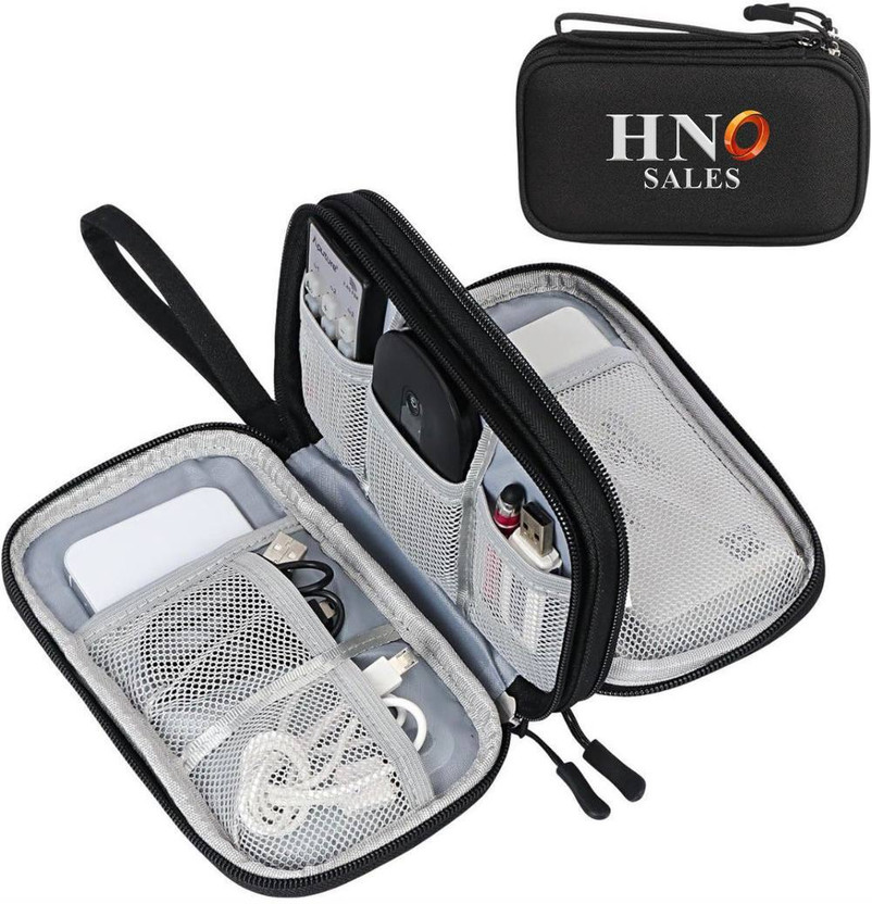 HNO HNO SALES ELECTRONIC ORGANIZER BAG WATERPROOF CASE FOR CABLE AND CHARGER ( MULTICOLOR )(Multicolor, Black) - Flipkart Deal