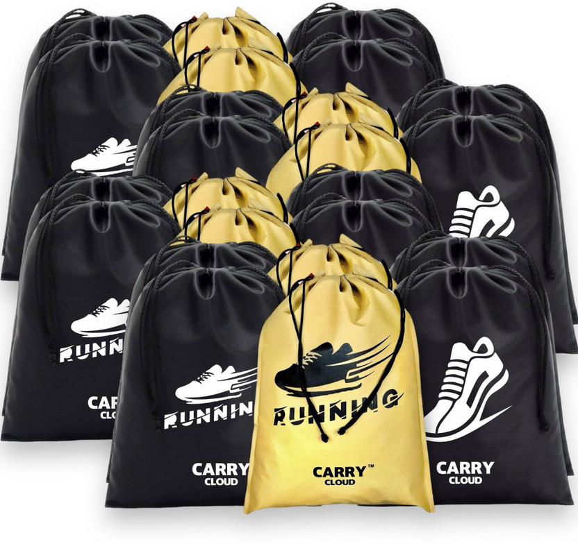 CARRY CLOUD Shoe Bag for Travel & Storage Accessories Shoe Travel Essentials Pack of 24(Black)