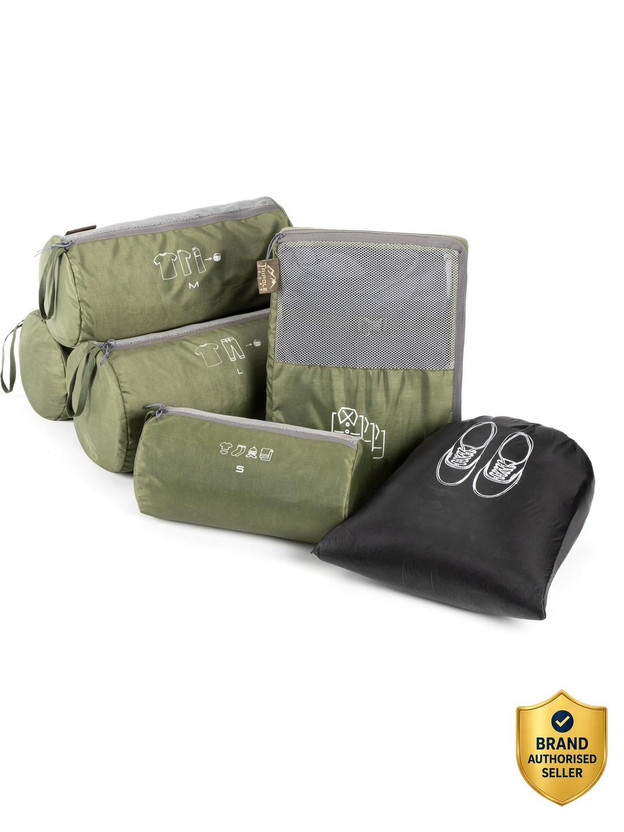 Tripole Tripole Organizer Packs - Cylindrical Shaped for Rucksacks - Set of 6(Green) - Flipkart Deal