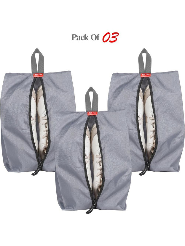 Wet Wet Free Shoe Pouch(Grey) - Flipkart Deal