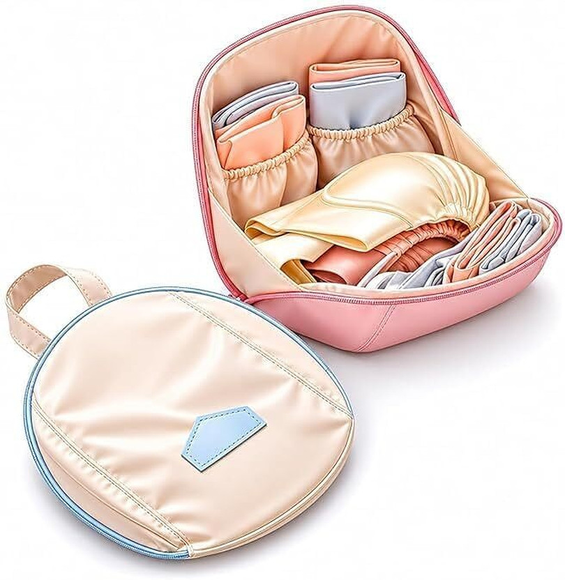 JiyanEcommerce Lingerie Bag(Pink, Beige)