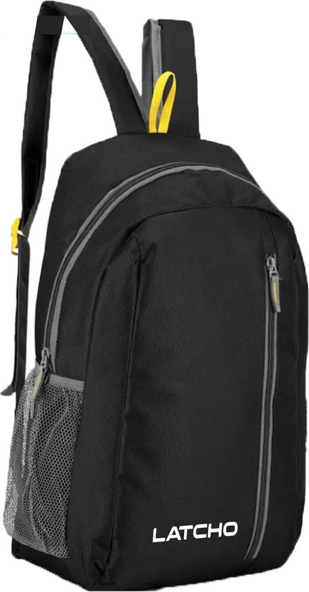 LATCHO 22 L Backpack DAYPACK Small Bags for daily use library office outdoor hiking Waterproof Daypack(Black, 22 L)