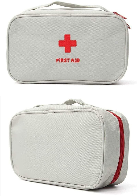 AARUKCREATION Multi-Function Large Medical Kit First Aid Pouch|Medicine Organizer Box First Aid Kit(Home, Sports and Fitness, Vehicle, Workplace)