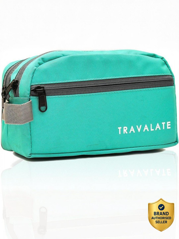 Travalate Travalate Toiletry Bags Makeup Shaving Kit Pouch for Men and Women Travel Toiletry Kit(Green) - Flipkart Deal