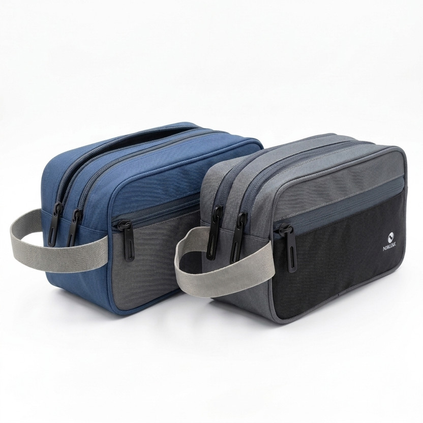 NOBLEUX Premium Travel Organizer Bag Travel Toiletry Kit(Blue, Grey)