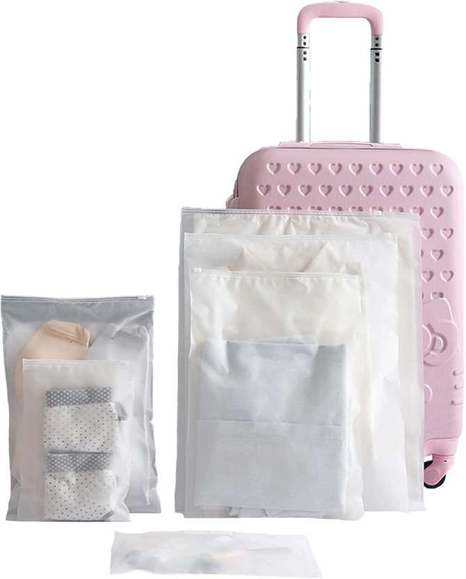 Dhyankeshwer 17-Piece Travel Organizer Bag Set Luggage Packing Pouches Travel Storage Vacuum Bags(Pack of 17)