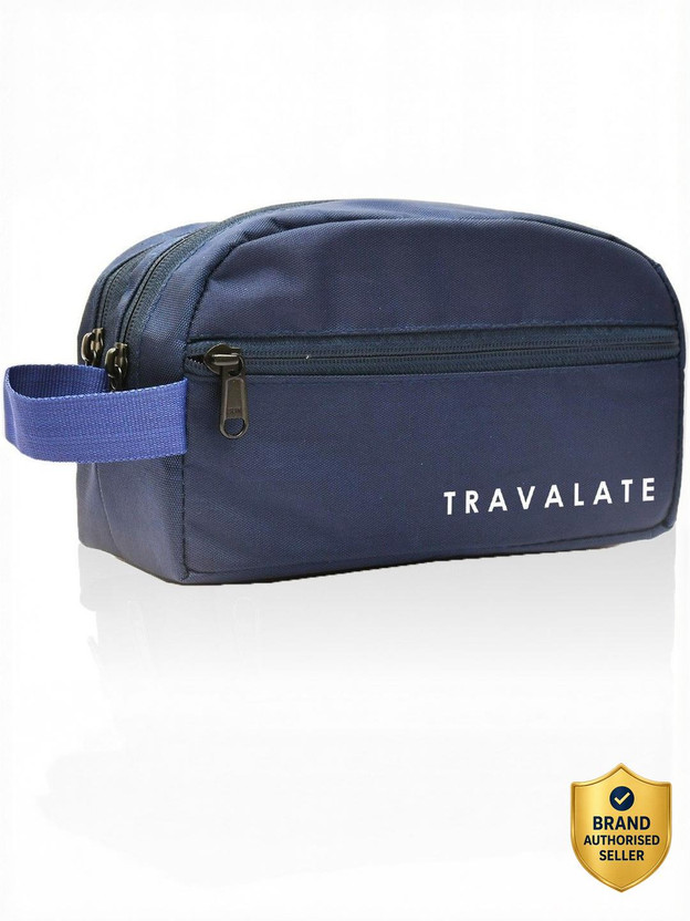 Travalate Travalate 2 Zipper Toiletry Travel Bags Makeup Shaving Kit Travel Toiletry Kit(Blue) - Flipkart Deal