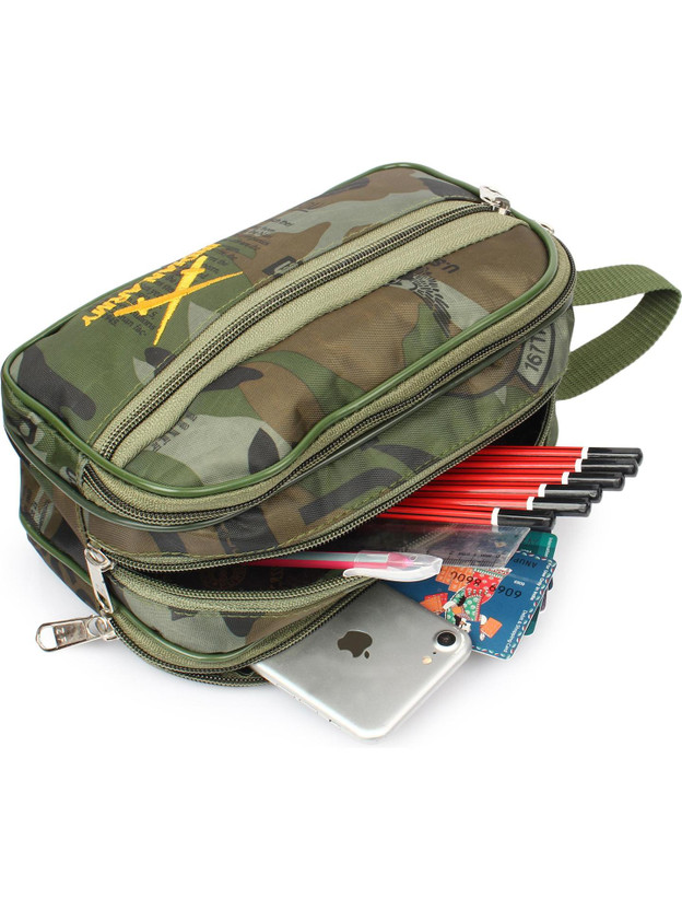Subharti Beautiful & Durable Army Travelling Kit for Day to day use Travel Toiletry Kit(Green)