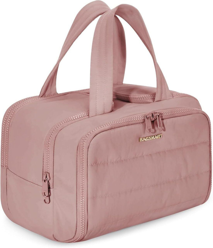 KETOVED 4 in 1 Organizer Travel Handle Bag for Women Large Lightweight Wide Travel Toiletry Kit(Pink)