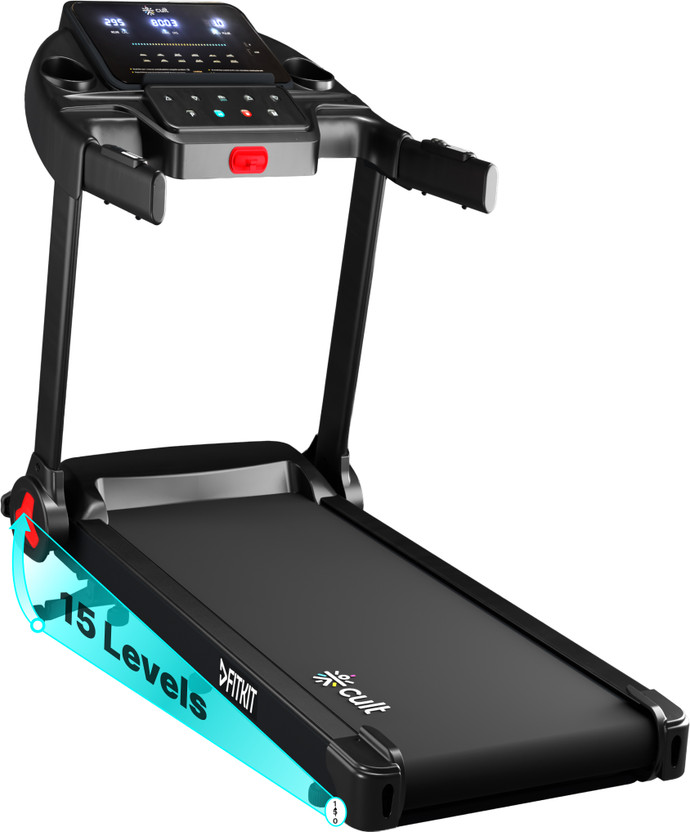 FITKIT by Cult PowerRun96Auto BLDC Treadmill 5.5HP | 120 Kg Weight Support | Home Use Treadmill (Max Weight:120 kg)