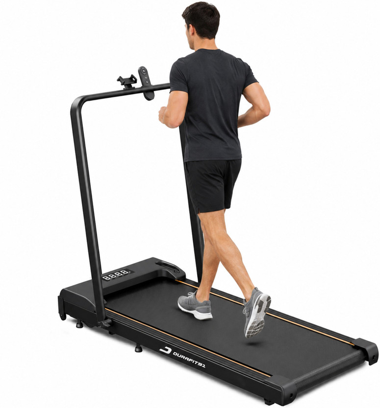 Durafit91 Dash Walkpad 2.5HP Peak BLDC 100Kg User Weight 8km/h Speed with Remote Control Treadmill (Max Weight:100 kg)