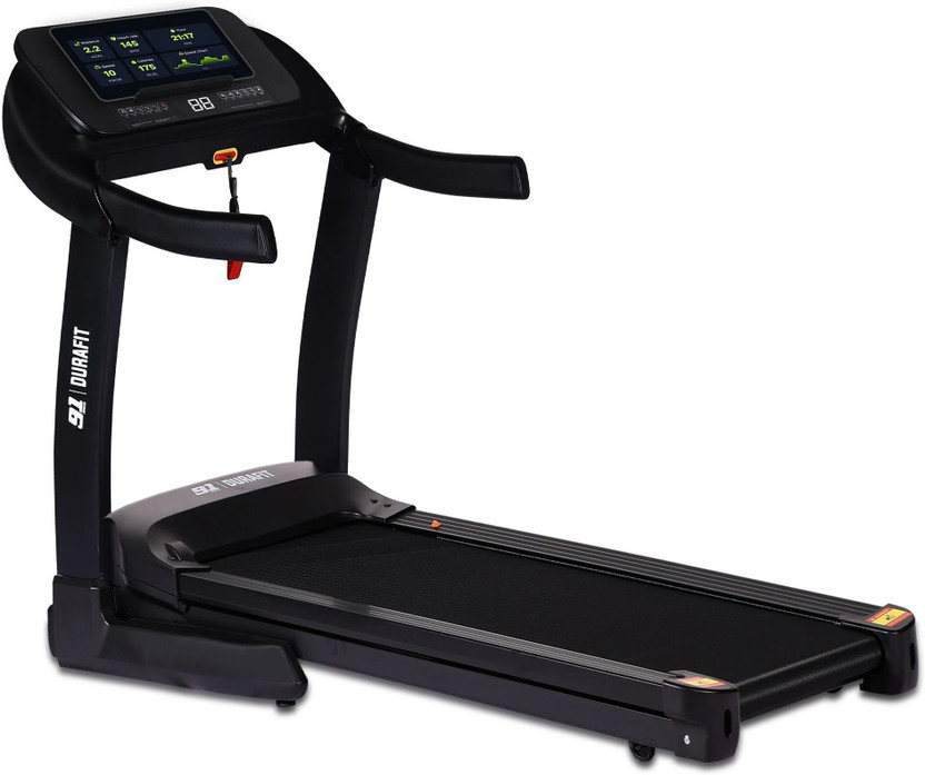 Durafit Vigor Pro BLDC 6 HP Peak | 25-Level Incline|18km Speed Home Use Treadmill (Max Weight:150 kg)