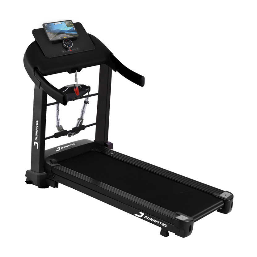 Durafit91 Spark Multifuntion BLDC 4.5HP Peak|120Kg:Max Weight,16km Speed,Foldable Home Use Treadmill (Max Weight:120 kg)