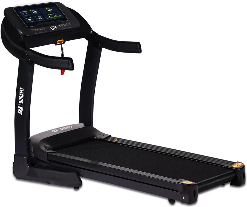 Durafit Velox Pro BLDC 6 HP Peak 150Kg | 25-Level Incline|18km Speed Home Use Treadmill (Max Weight:150 kg)