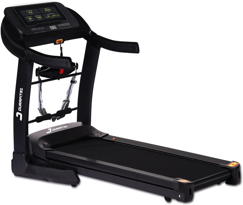 Durafit91 Velox Multifunction 6HP Peak BLDC 150Kg:MaxWeight, 18km Speed, Foldable HomeUse Treadmill (Max Weight:150 kg)