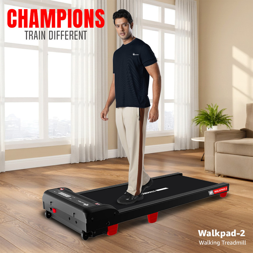 Powermax Fitness 3HP Walking Pad 2 110kg Manual Incline Walkpad for Home Treadmill (Max Weight:110 kg)