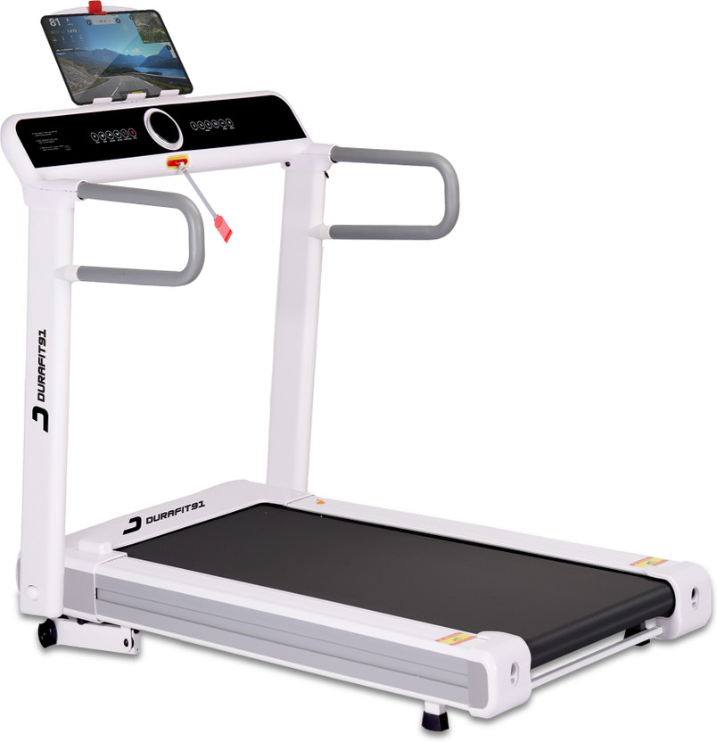 Durafit91 Sonic 5HP Peak 150Kg User Weight | 16km Speed | 20-Level Incline Home Use BLDC Treadmill (Max Weight:150 kg)