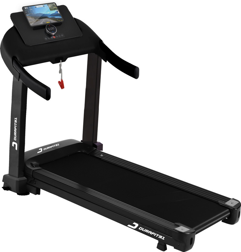 Durafit91 Spark 4.5HP Peak BLDC | 120Kg: Max Weight |16km Speed | Foldable | Home Use Treadmill (Max Weight:120 kg)