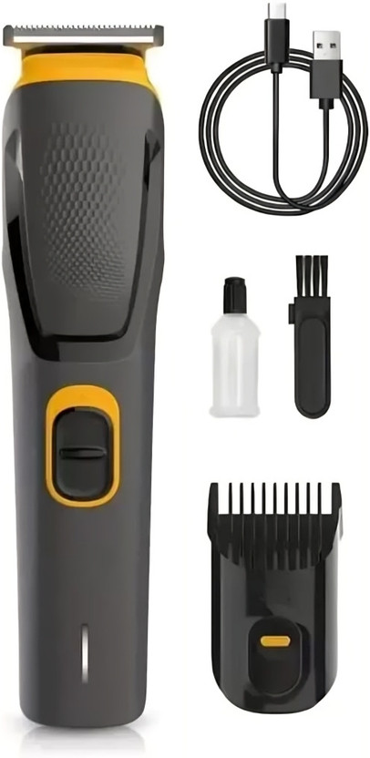 Trendy styler Mini Shaving Machine for Men Rechargable Body Groomer Trimmer 90 min  Runtime 5 Length Settings(Black, Yellow)