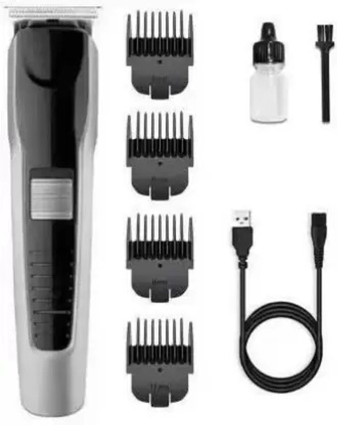 Zeno volt Shaving Machine Mini for Men Rechargable Trimmer Trimmer 120 min  Runtime 4 Length Settings(Black, Silver)