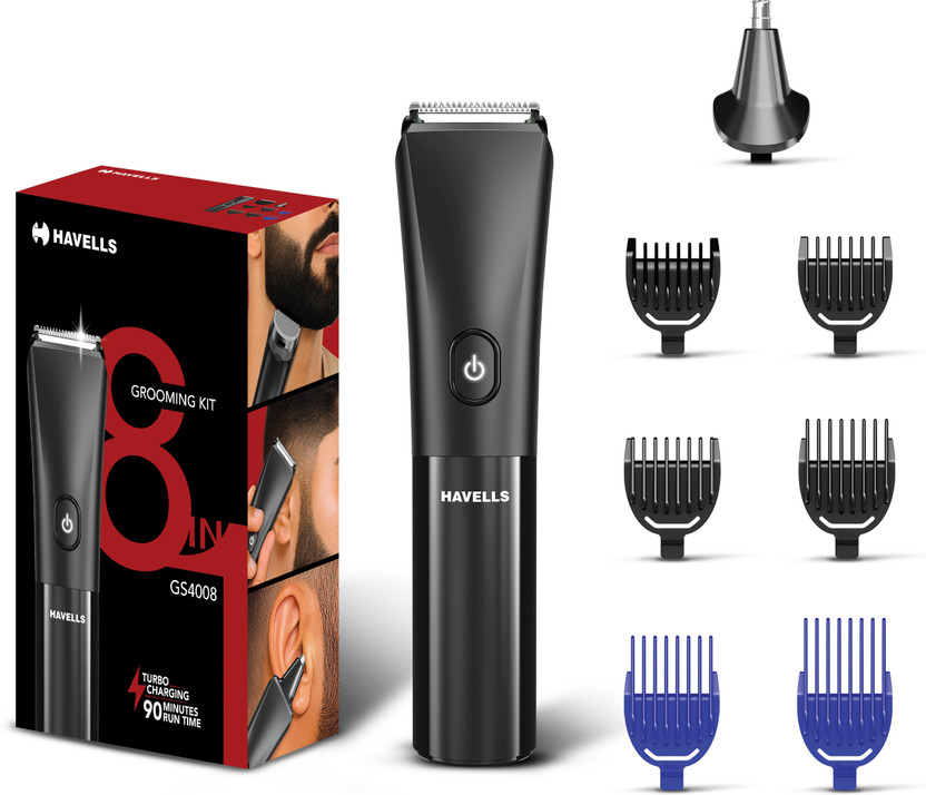 HAVELLS 8 in 1 Grooming Kit Grooming Kit 90 min  Runtime 1 Length Settings(Black)