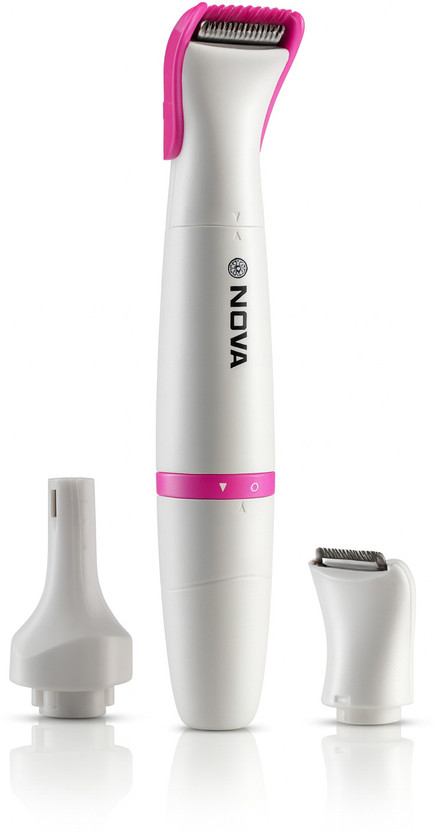 NOVA NLS 530 Sensi-Trim Touch Fully Waterproof Trimmer 45 min  Runtime 4 Length Settings(White)