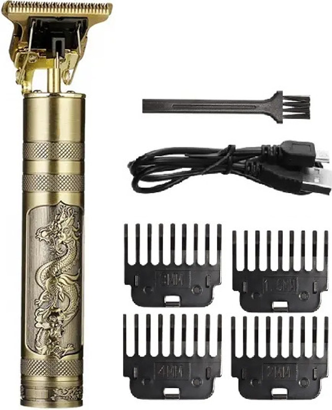 Kemei Kemei KM-762 USB Mini Hair Clippers Professional Trimmer 90 min  Runtime 4 Length Settings(Gold) - Flipkart Deal