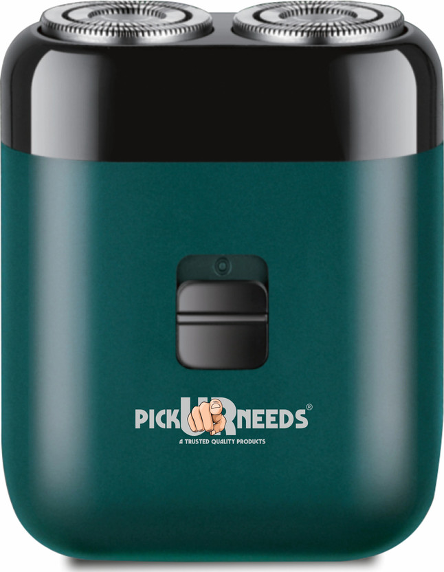 Pick Ur Needs Shaver/Trimmer With Reachargeable 500 mAh Battery Ultra Thin Shaver Trimmer 45 min  Runtime 1 Length Settings(Black, Green)