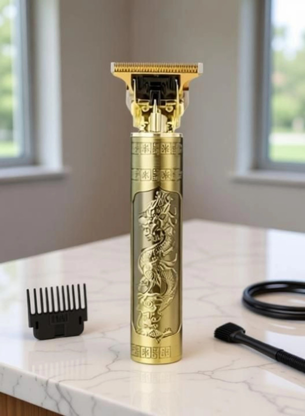 Mahul Enterprises Vintage T9 professional clipper Trimmer for men Trimmer 120 mins Runtime Grooming Kit 1 min  Runtime 4 Length Settings(Gold)