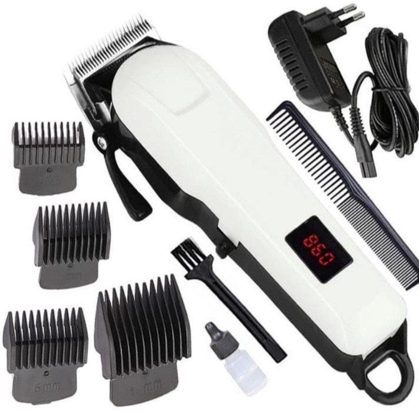 ValueShop Professional Hair Clipper & Trimmer for Men All-in-One Grooming Tool Fully Waterproof Trimmer 240 min  Runtime 4 Length Settings(White, Black)