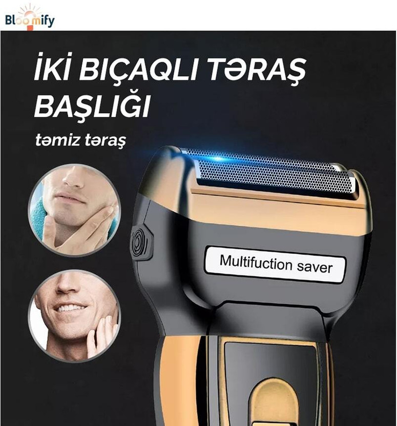 BloomiFy TM_312 3-in-1 Trimmer for Men: Precision Grooming, Shaving & Detailing Tool Trimmer 60 min  Runtime 4 Length Settings(Multicolor)