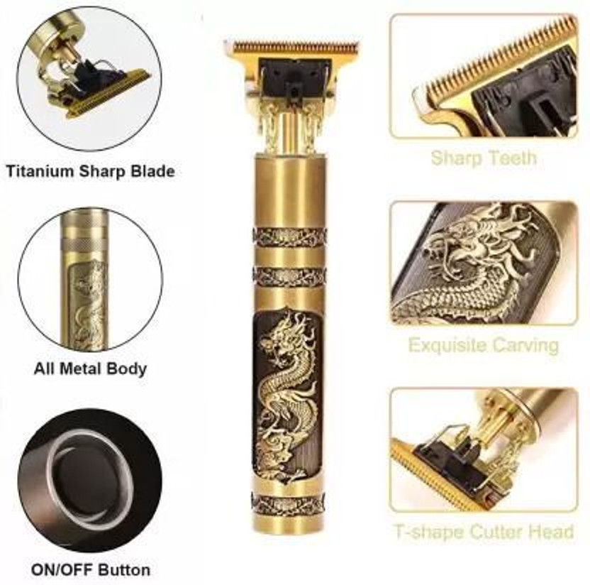 EVETIS Shaving Machine | Hair Cutting Trimmer Men Fully Waterproof Trimmer 120 min  Runtime 4 Length Settings(Gold)